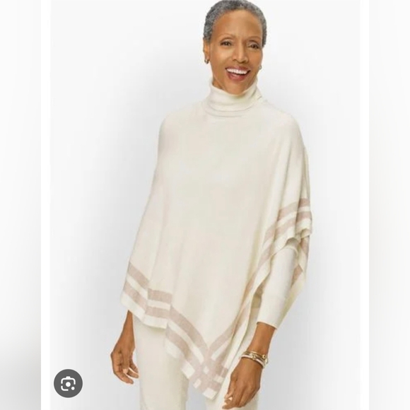 Talbots Poncho Cream Size XS/S NWT - Picture 1 of 3